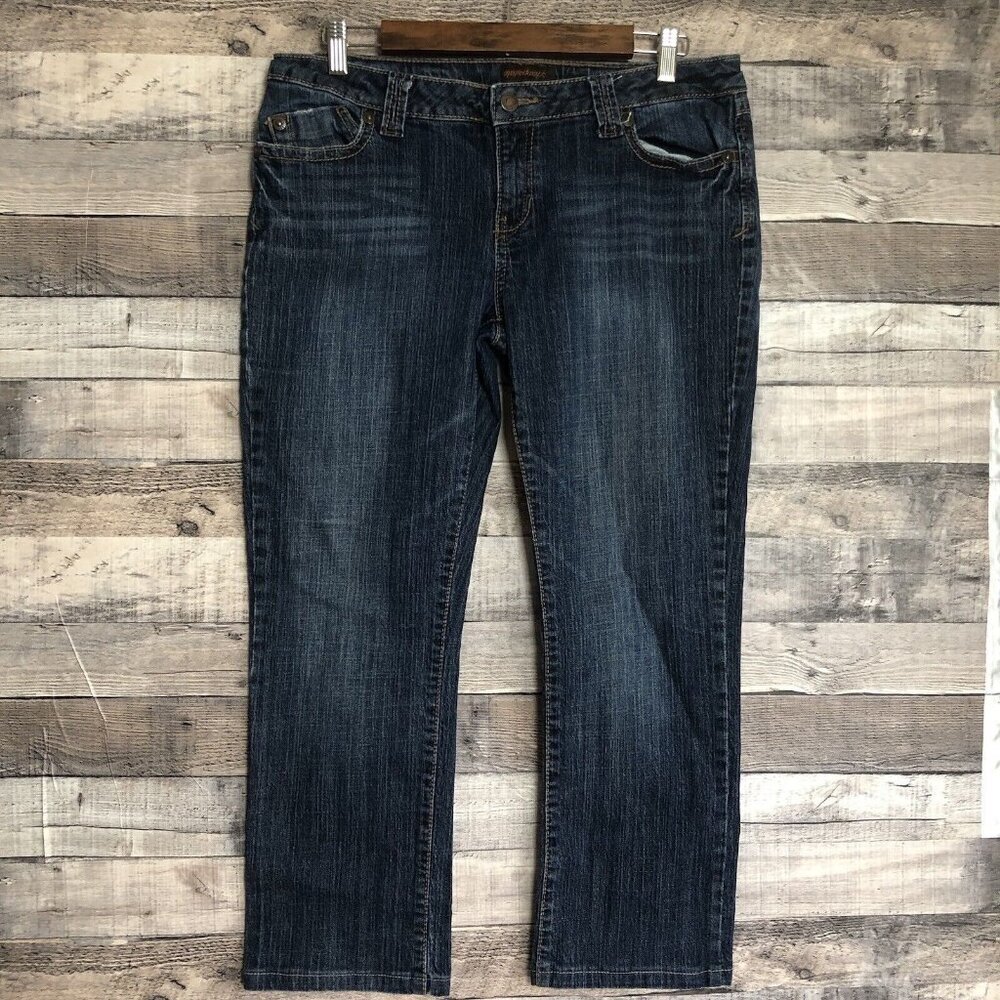 Aeropostale Cropped Jeans Womens Size 13/14R Blue Denim